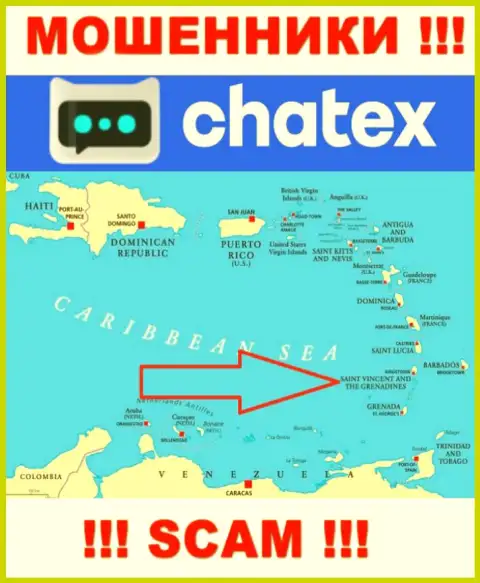 Не верьте мошенникам Chatex, поскольку они обосновались в оффшоре: Сент-Винсент и Гренадины