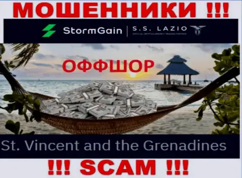 St. Vincent and the Grenadines - именно здесь, в оффшоре, зарегистрированы интернет-мошенники StormGain Com