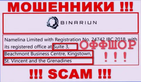 Совместно сотрудничать с компанией Binariun слишком рискованно - их офшорный адрес - Suite 3, Beachmont Business Centre, Kingstown, St. Vincent and the Grenadines (инфа с их сайта)
