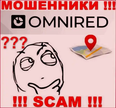 На онлайн-сервисе Omnired Org старательно скрывают сведения касательно адреса компании