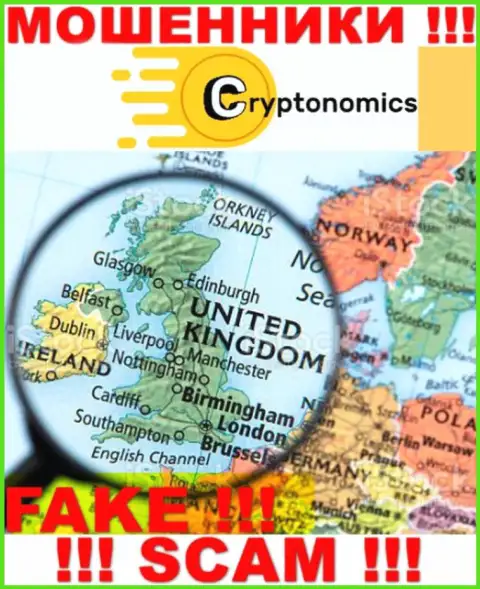 Воры Crypnomic Com не представляют достоверную информацию относительно своей юрисдикции
