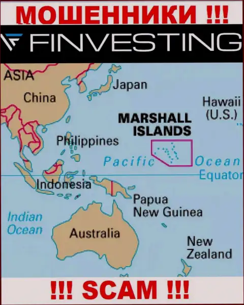 Marshall Islands - это юридическое место регистрации конторы Финвестинг Ком