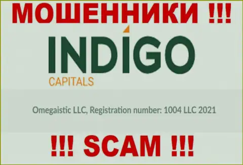 Номер регистрации еще одной жульнической компании Индиго Капиталс - 1004 LLC 2021