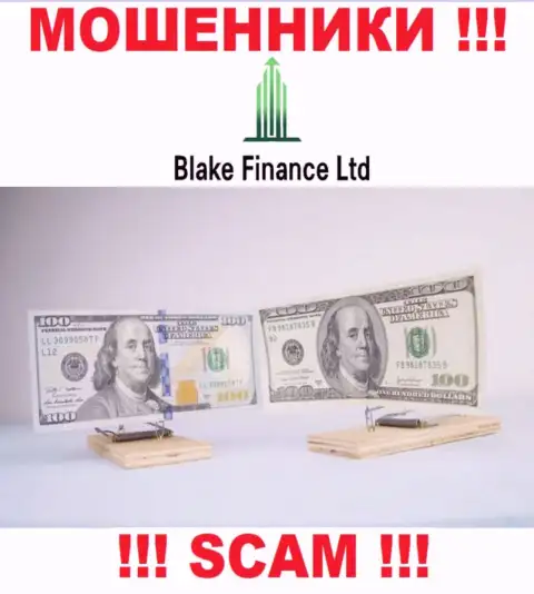 В дилинговом центре Blake Finance вынуждают оплатить дополнительно сбор за вывод денежных средств - не делайте этого