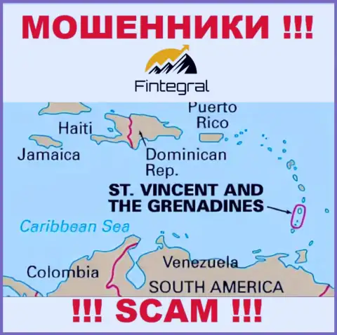 St. Vincent and the Grenadines - здесь юридически зарегистрирована противозаконно действующая организация Fintegral