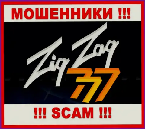 Логотип МОШЕННИКА Зиг Заг 777