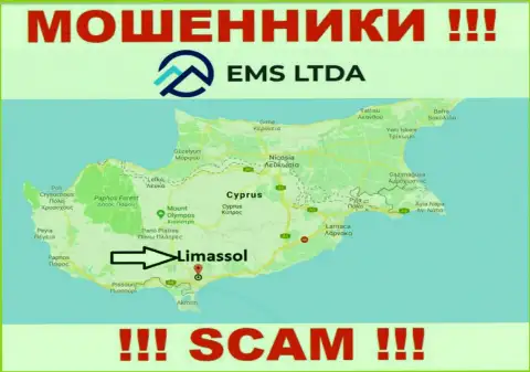 Мошенники EMSLTDA Com находятся на территории - Limassol, Cyprus