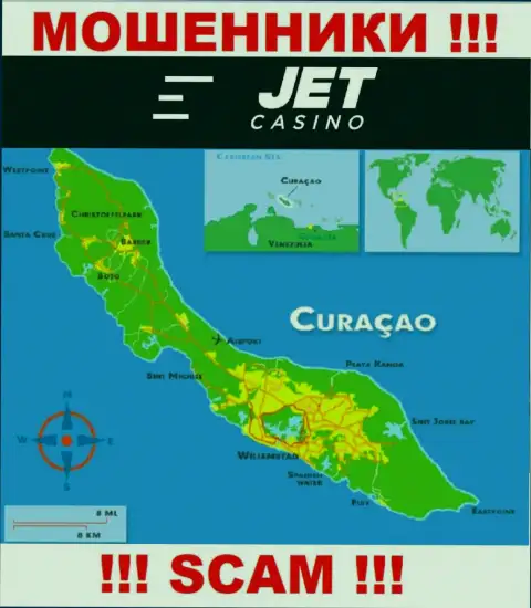 Curaçao это официальное место регистрации компании Джет Казино