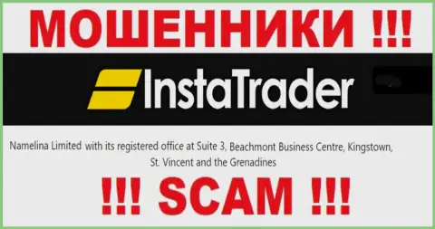Будьте очень внимательны - компания InstaTrader спряталась в офшоре по адресу - Suite 3, ​Beachmont Business Centre, Kingstown, St. Vincent and the Grenadines и обворовывает доверчивых людей