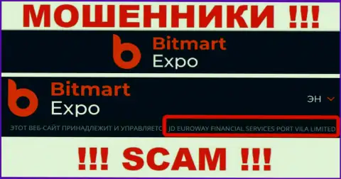 Данные о юридическом лице internet-обманщиков Bitmart Expo