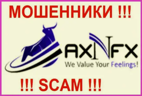 Логотип лохотронного форекс дилера АхнФх